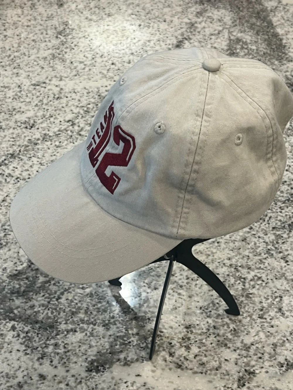Adams Baseball Cap Hat Team 12 A&M Aggies Cotton Adjustable Strap Cream / Maroon